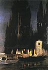 Famous Island Paintings - Departure from an Island at Night
